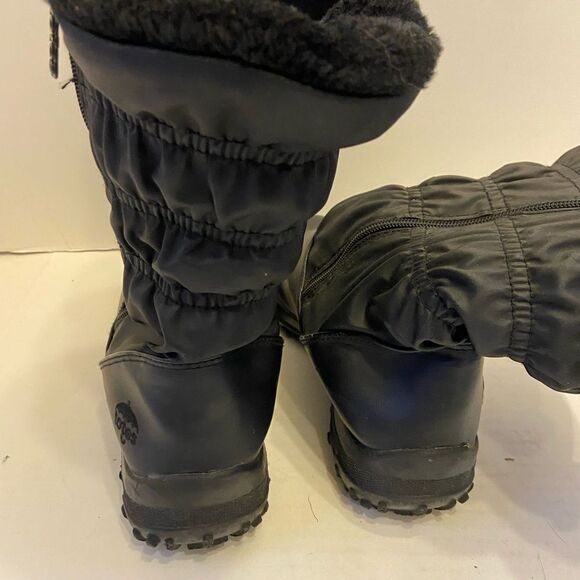 Totes black winter boots size 8 m zipper Ruby style - Picture 6 of 8